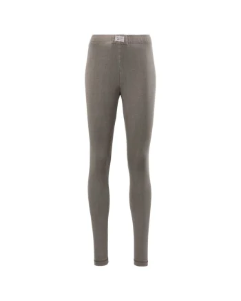 Colanti sport  talie inalta, gri, din bumbac si elastan