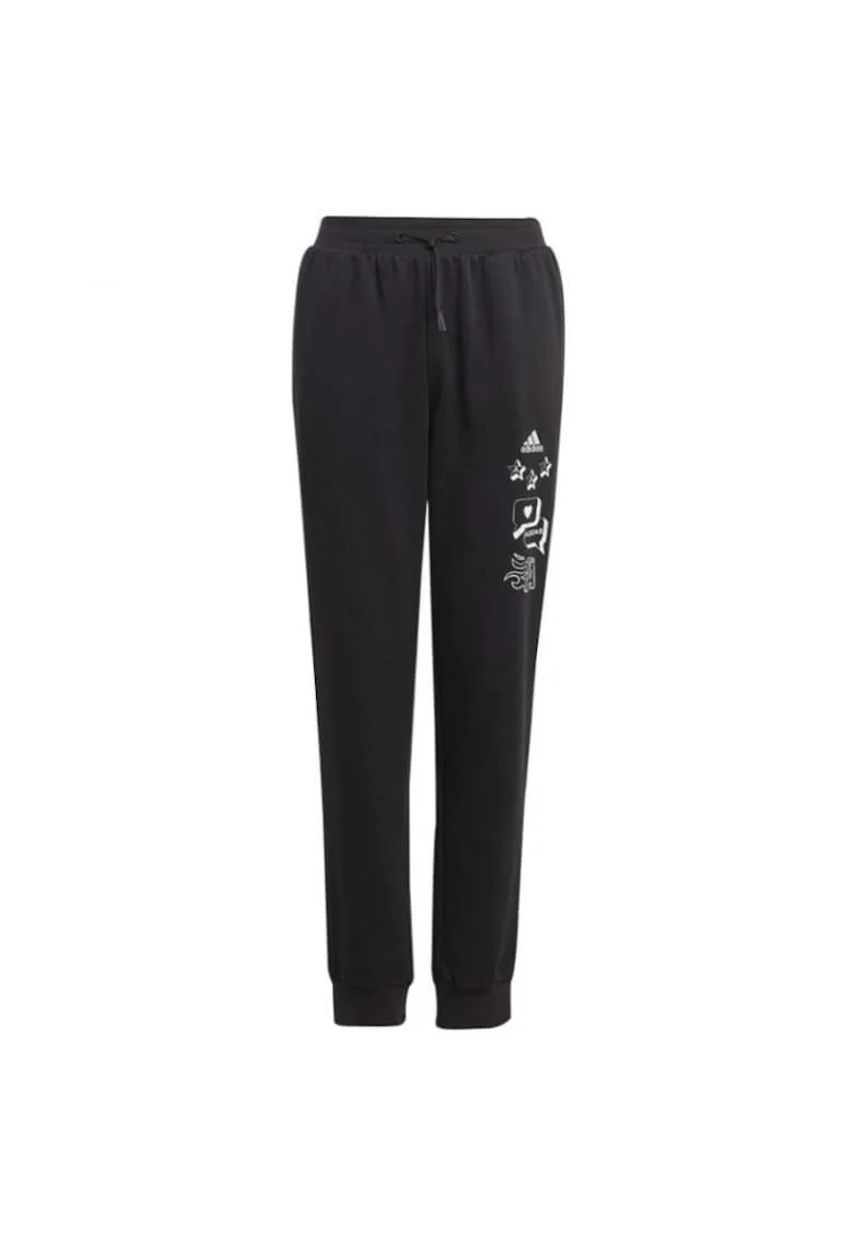 Pantaloni sport copii,  Bumbac, Negru - 65875