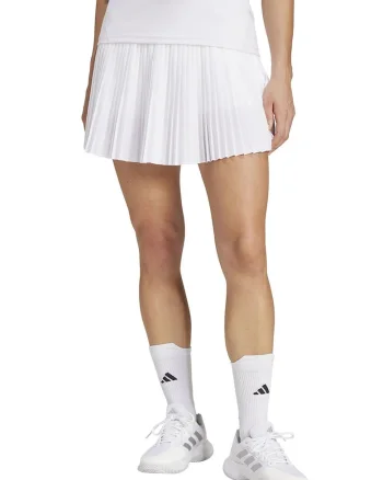 Fusta cu pliseuri pentru tenis Club, Alb