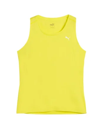 Maiou sport  Run Velocity, croiala regulata, decolteu rotund, galben, poliester reciclabil,