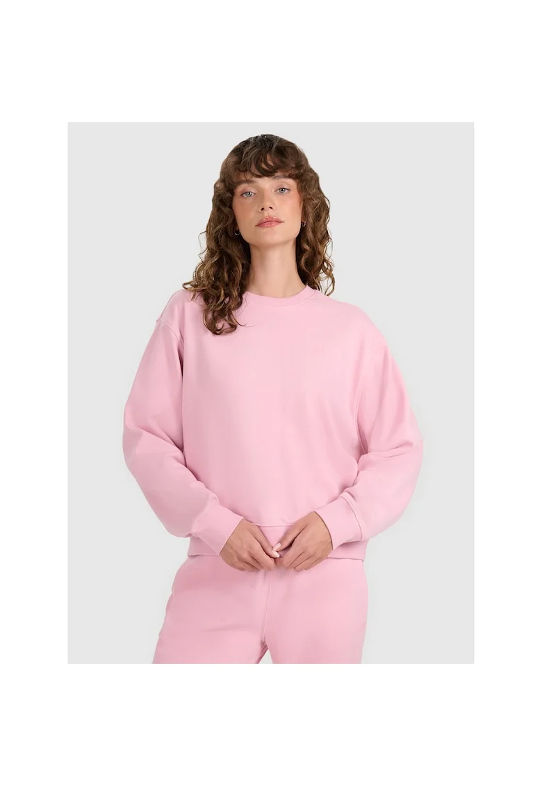 Hanorac Sport Femei  French Terry Roz Pal - Croiala Regular, Bumbac & Poliester, Confortabil si Rezistent, Marimi XS-XXL