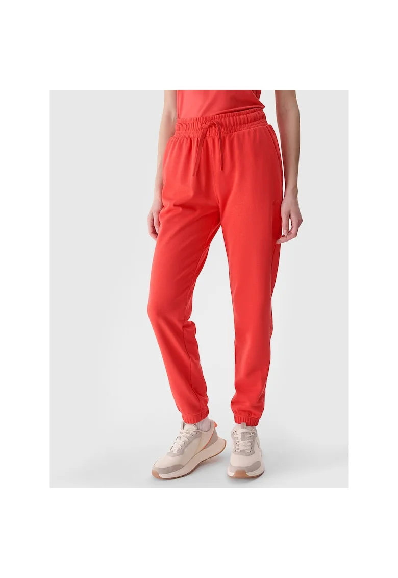 Pantaloni sport dama,  rosu, bumbac