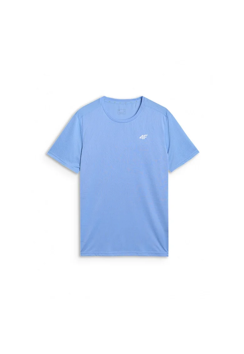 Tricou Alergare Barbati  Albastru, Reflectorizant