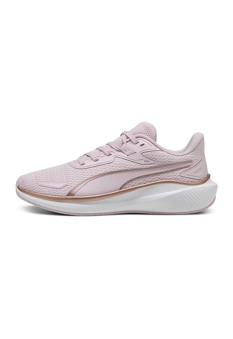 Pantofi low-cut din material textil pentru alergare, Roz pastel/Alb murdar