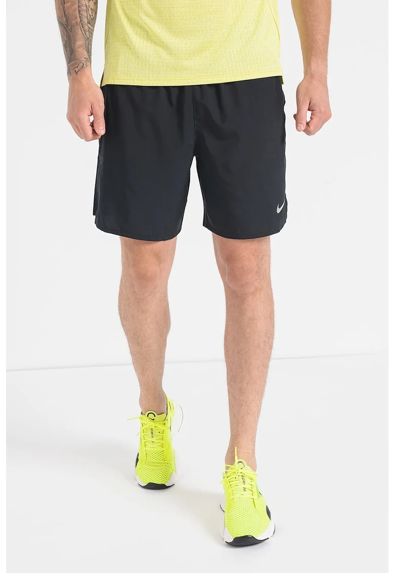 Pantaloni scurti cu tehnologie Dri-FIT, pentru alergare Challenger, Negru