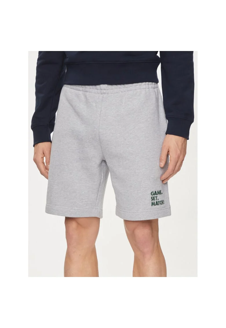 Pantaloni scurti barbati,  303718275, Bumbac, S, Gri, Gri