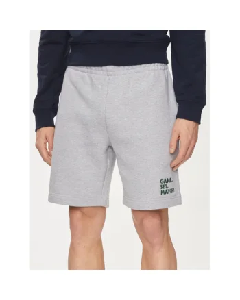 Pantaloni scurti barbati,  303718275, Bumbac, S, Gri, Gri