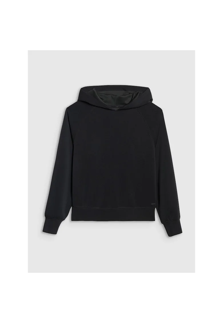 Hanorac Femei  Modal Negru SportStyle Gluga Raglan, Negru