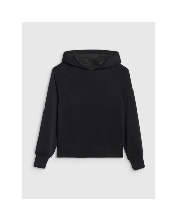 Hanorac Femei  Modal Negru SportStyle Gluga Raglan, Negru