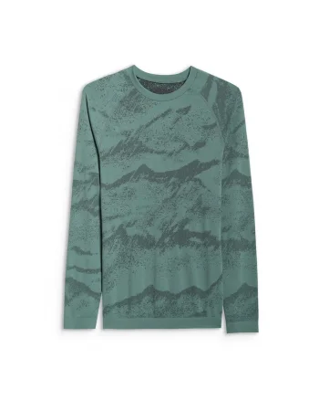 Bluza sport barbati,  termoactiva fara cusaturi, verde, Verde