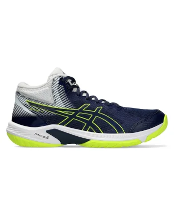 Pantofi Beyond FF pentru volei si handbal, Verde lime/Bleumarin