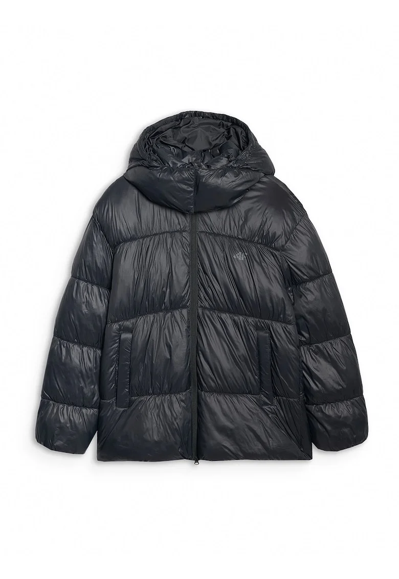 Geaca de tranzitie,  neagra, poliester
