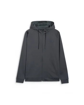 Hanorac sport  Gri, uscare rapida, captuseala microfleece, fibre sintetice