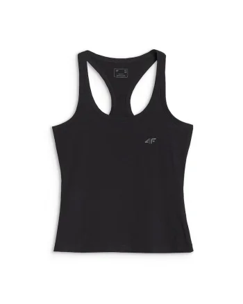 Maiou sport dama WMM00TSLEF124-20S, 4F, Bumbac, Negru