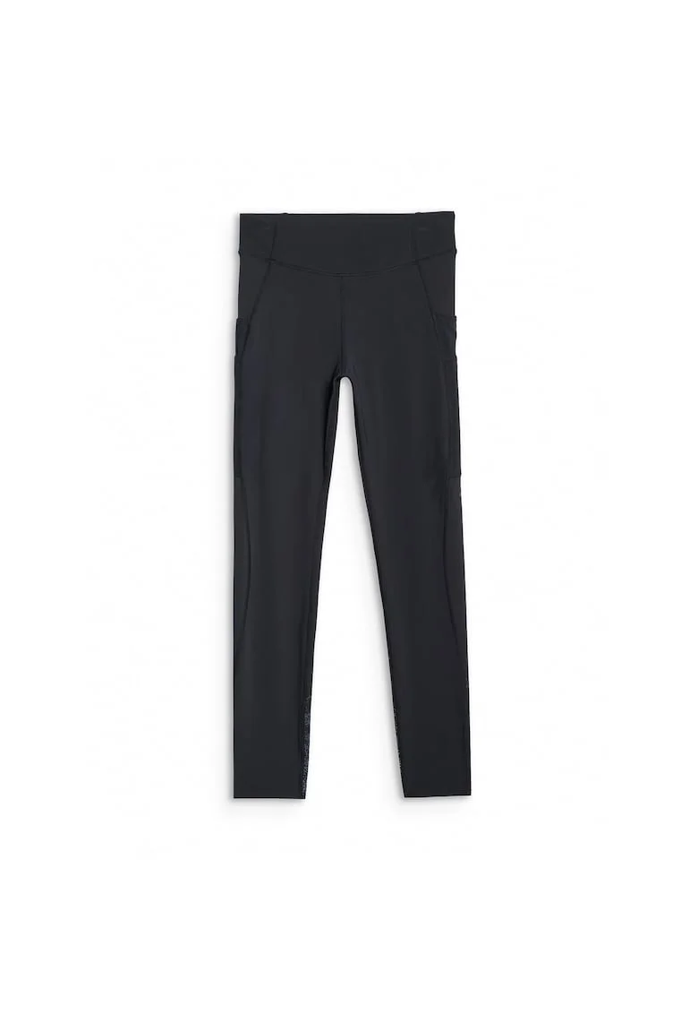 Pantaloni sport dama  colanti de antrenament, culoare negru, din poliester
