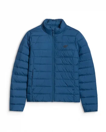 Geaca puf dama  Bleumarin, umplutura sintetica reciclabila, impermeabila, slim fit, sport, AW25