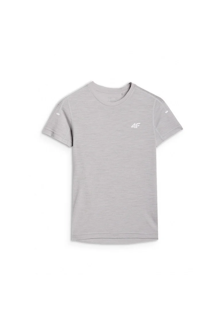 Tricou trekking dama,  Textil, Gri deschis