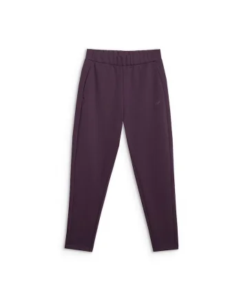 Pantaloni sport dama  violet, croiala regular, 2 buzunare laterale, poliester