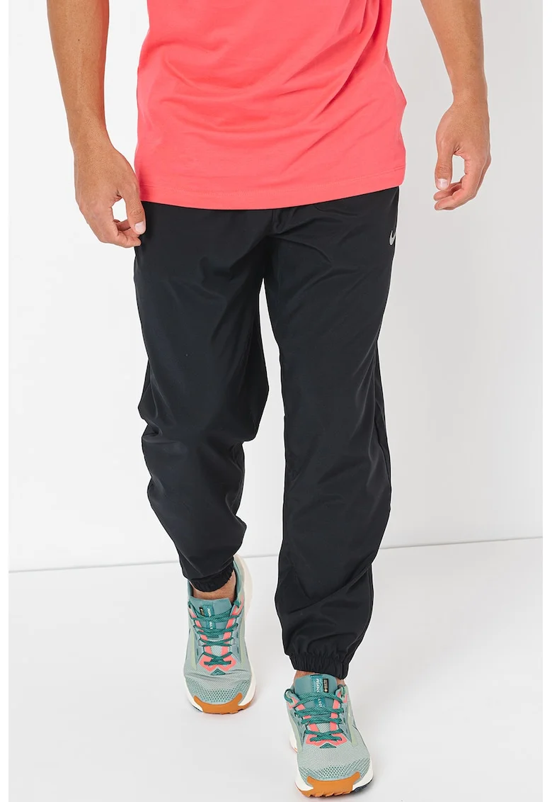 Pantaloni cu tehnologie Dri-Fit si buzunare oblice pentru antrenament, Negru
