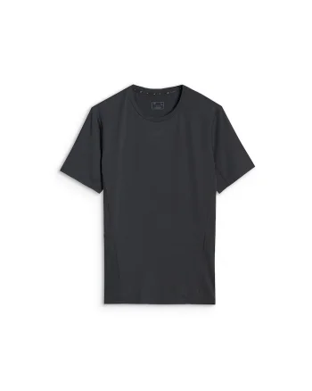 Tricou sport  antrenament, uscare rapida, negru, material sintetic