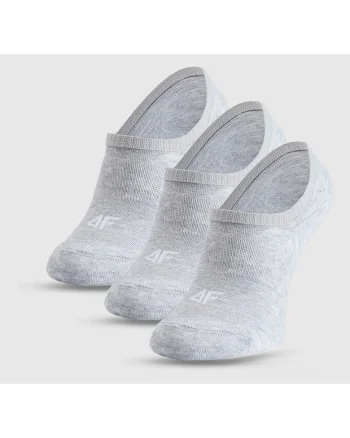 Sosete Talpici Barbati  Sportstyle, 3 Perechi, No-Show, Gri Deschis, Marimi 39, Confort si Durabilitate, 66% Bumbac