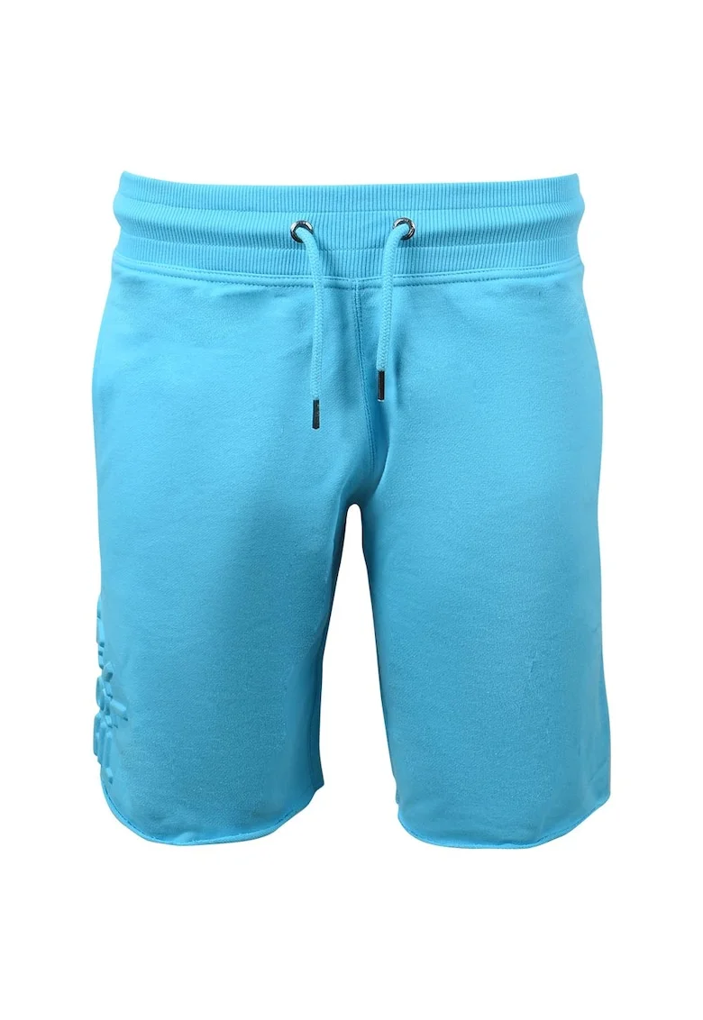 Pantaloni sport barbati  talie elastica, bumbac/poliester, albastru,