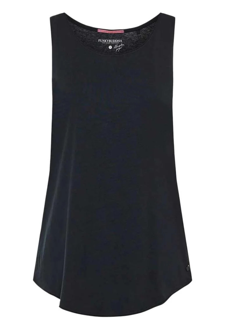 Maiou dama,  bumbac organic, negru, croiala standard, design simplu,