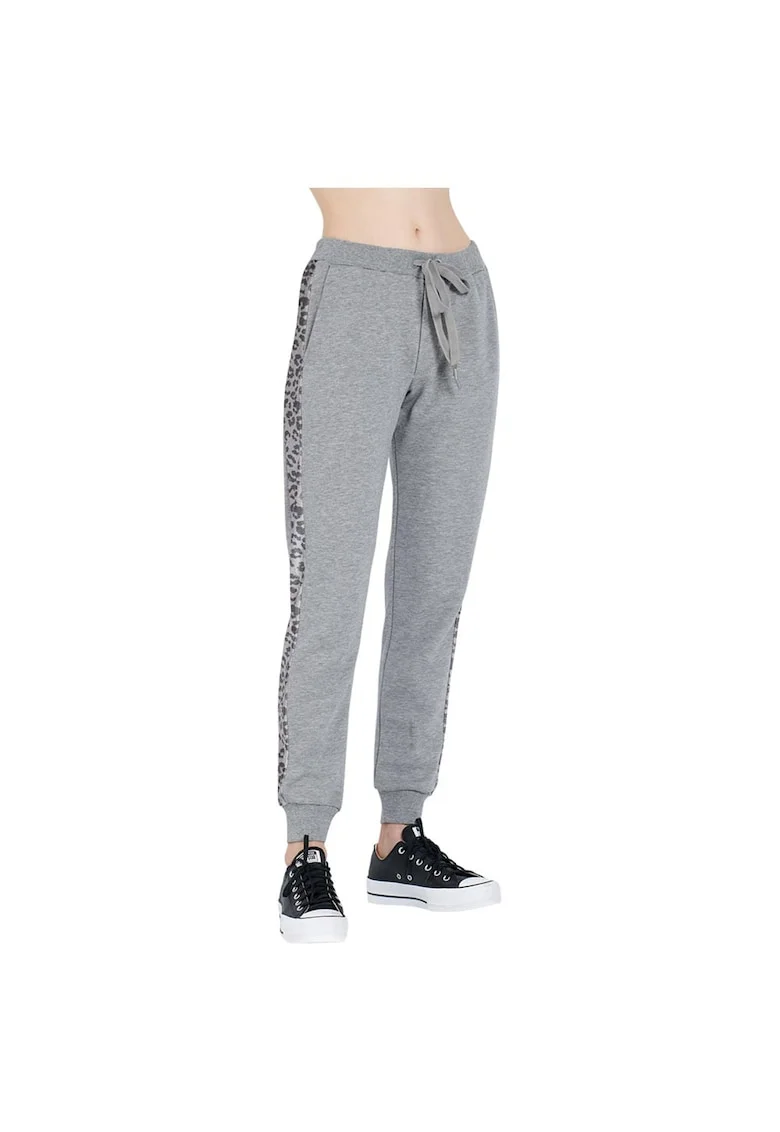 Pantaloni sport dama 1212-907000,  Bumbac/Poliester, Gri