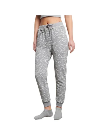 Pantaloni sport dama 1221-907000,  Bumbac/Poliester, Gri