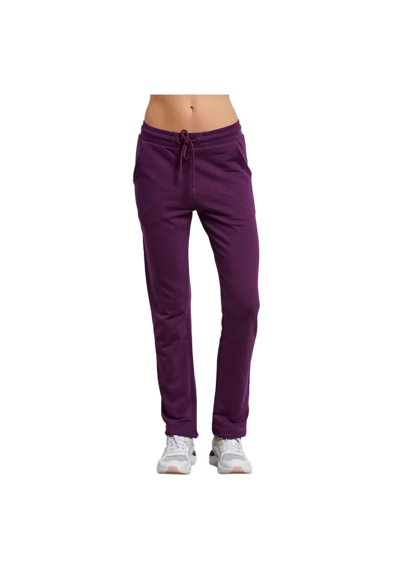 Pantaloni sport dama 1222-909800,  Bumbac/Poliester, Mov,