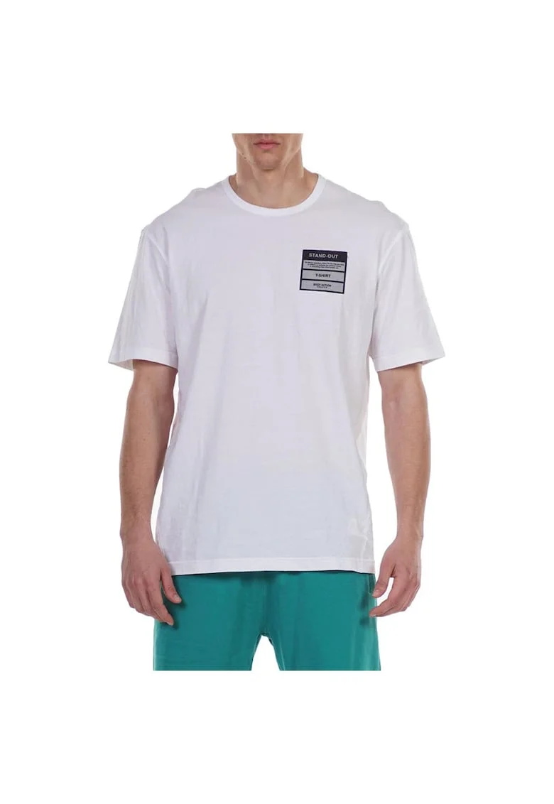 Tricou sport barbati  alb, bumbac