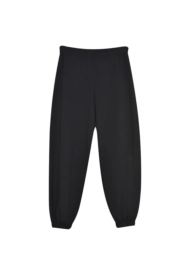 Pantaloni sport dama 1242-902500,  Bumbac/Poliester, Negru