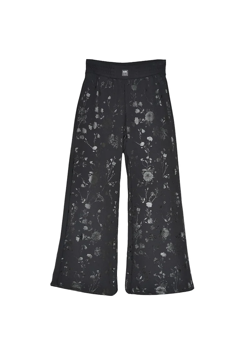 Pantaloni sport dama 1242-906500,  Bumbac/Poliester, Negru