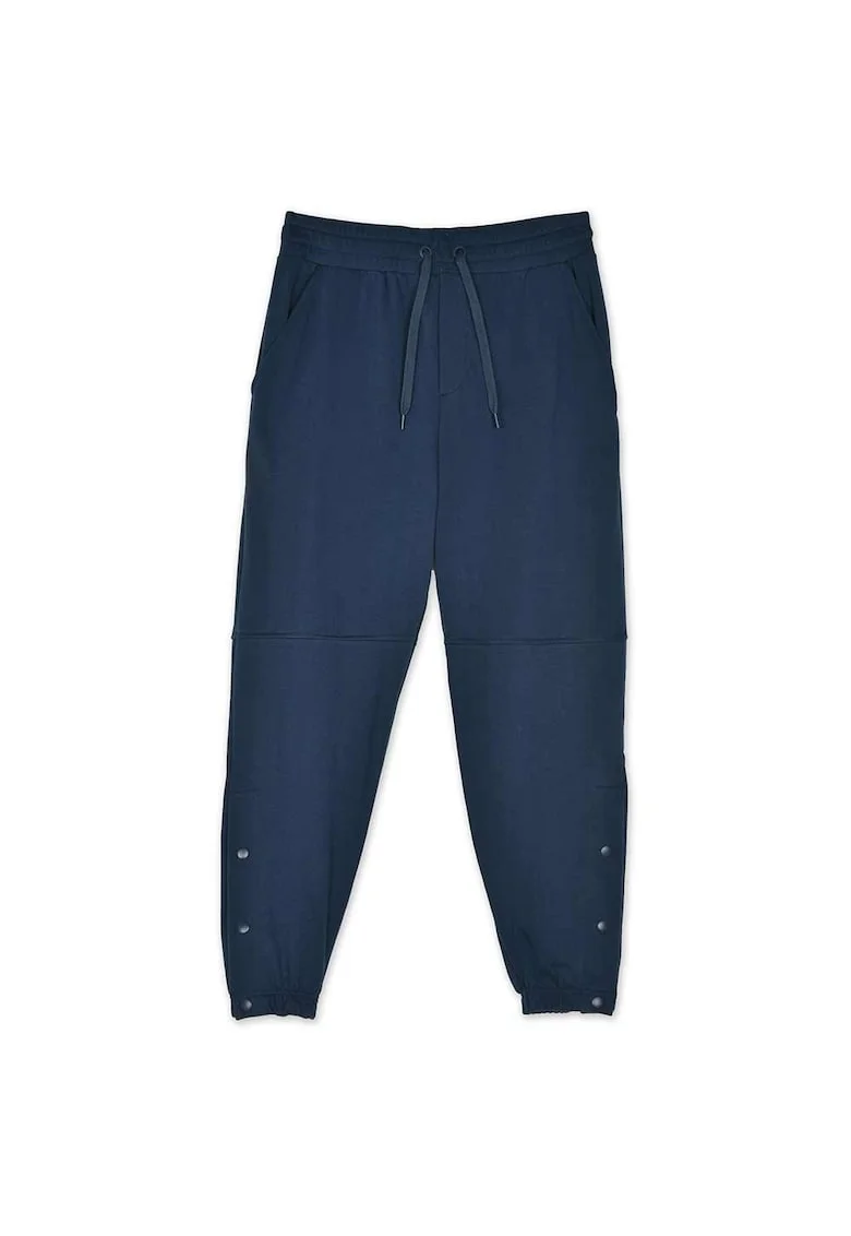 Trening sport barbatesc  jogger, talie elastica, 2 buzunare, bleumarin, bumbac 70%