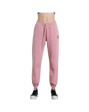 Pantaloni sport dama 1221-908100,  Bumbac/Poliester, Roz,
