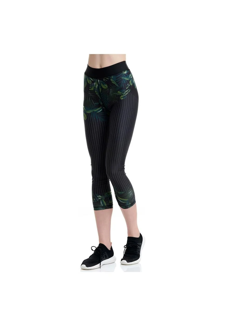 Colanti sport  model Please Me, talie inalta, imprimeu,
