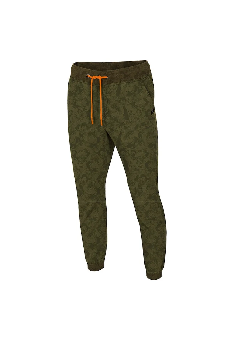 Pantaloni sport barbati  talie ajustabila, bumbac/elastan, kaki,
