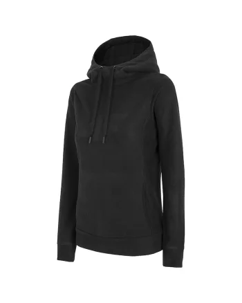 Hanorac sport dama,  fleece, confortabil, poliester, negru