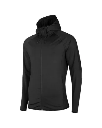 Hanorac barbatesc  tehnic, uscare rapida, elastic, negru, poliester