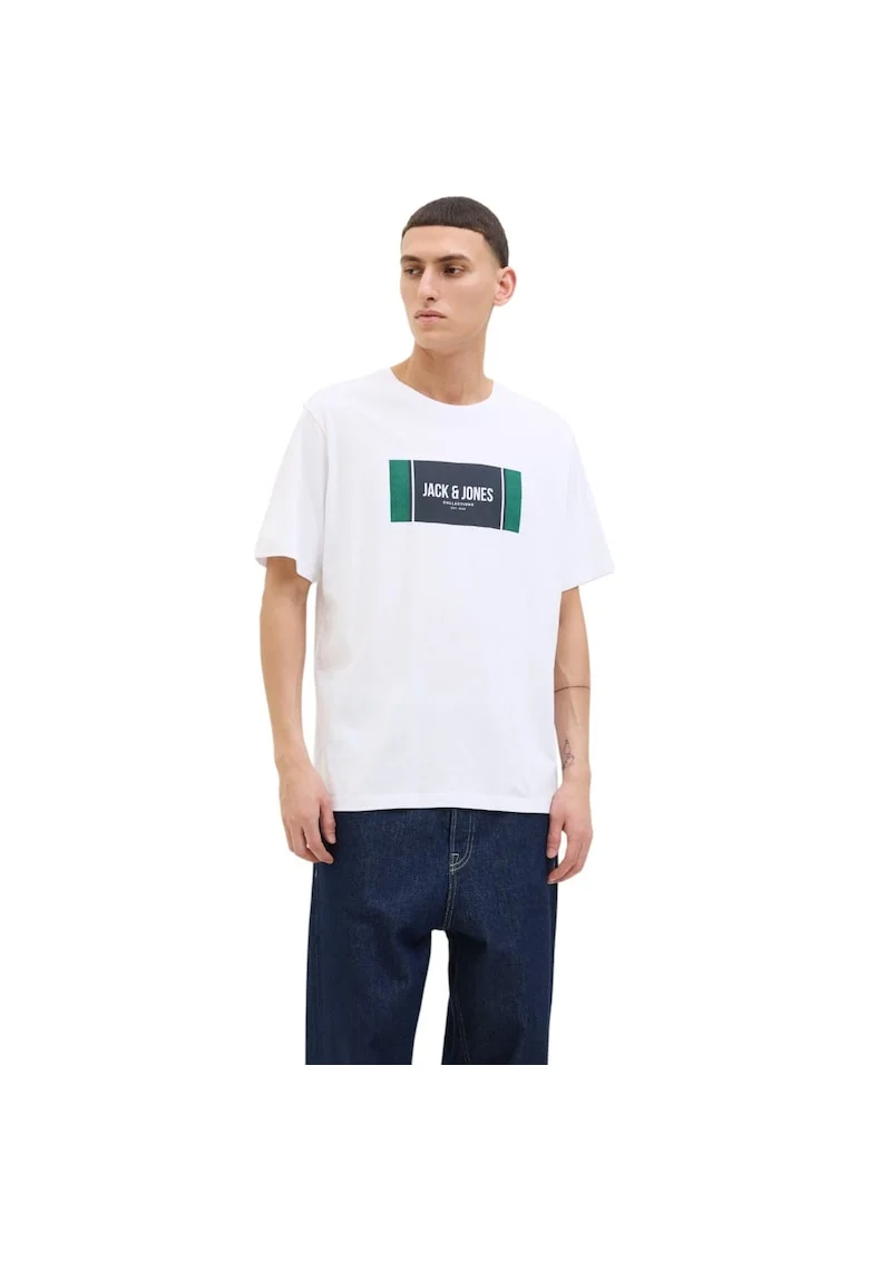 Tricou JACK &JONES Hayato BTS LN 47441, White