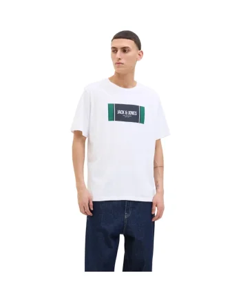 Tricou JACK &JONES Hayato BTS LN 47441, White