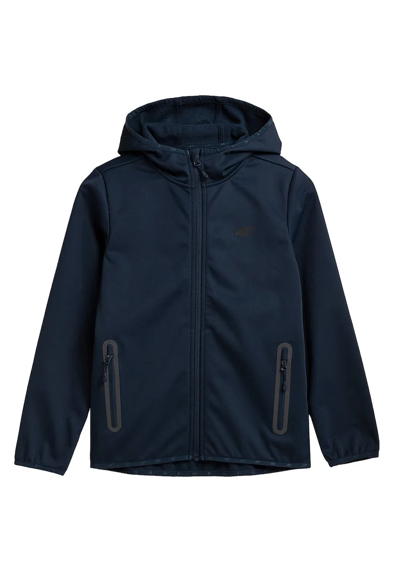 Jacheta sport copii  HJZ21-JSFM001, impermeabila, poliester, bleumarin