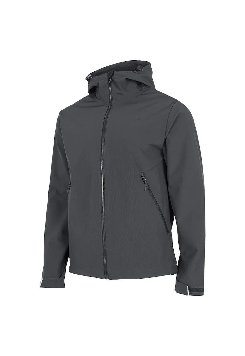 Jacheta sport  model H4Z22-SFM001, croiala regulata, membrana impermeabila, poliester-elastan, gri,