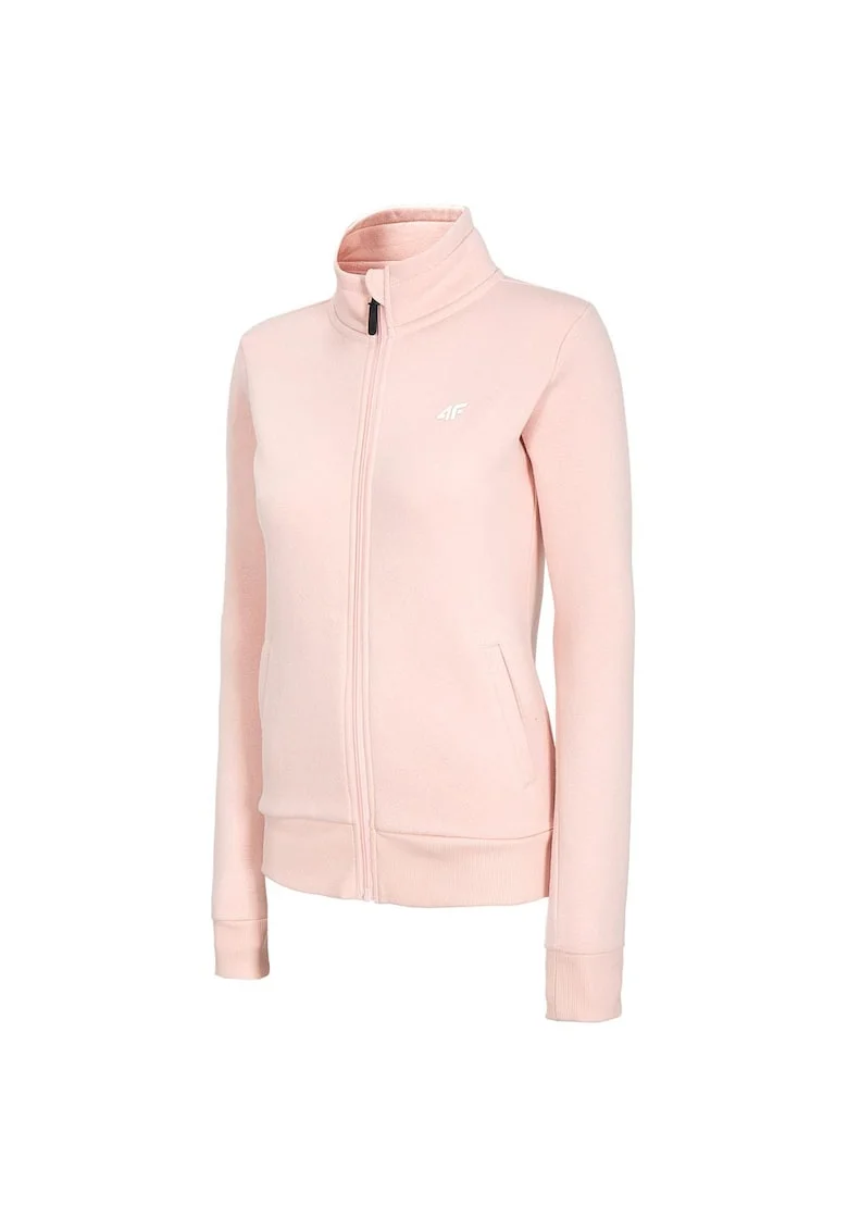 Cardigan dama  roz, material moale, bumbac si poliester,