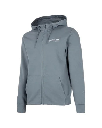 Hanorac sport barbati  croiala regulata, gluga ajustabila, bumbac/poliester, gri