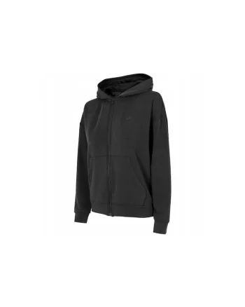 Hanorac sport dama,  Poliester/Modal, Negru,
