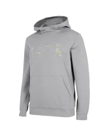 Hanorac sport barbati  croiala regulata, gluga integrata, bumbac/poliester, gri