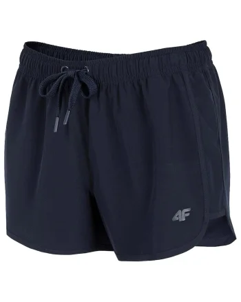 Pantaloni scurti sport dama H4L21-SKDT001,  Poliester/Elastan, Bleumarin