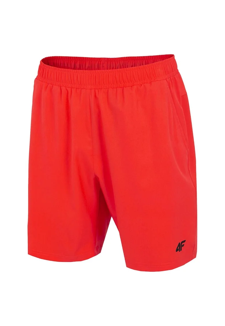 Pantaloni sport barbati  H4L22-SKMF010, talie elastica, uscare rapida, poliester/elastan, rosu