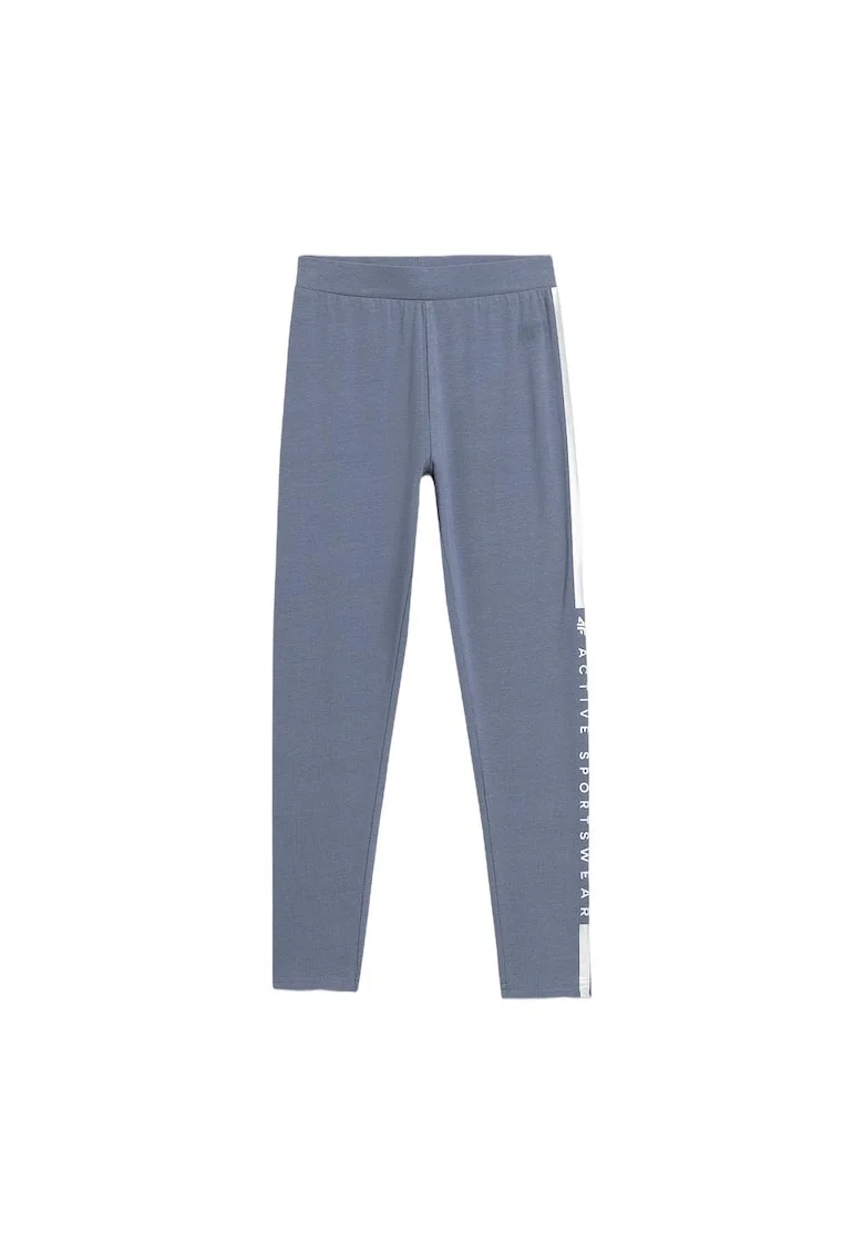 Pantaloni lungi pentru fete, 128 cm,  Bumbac, Albastru